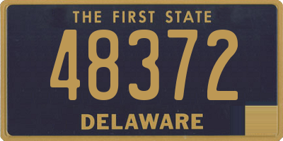 DE license plate 48372