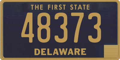 DE license plate 48373