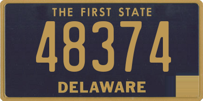 DE license plate 48374