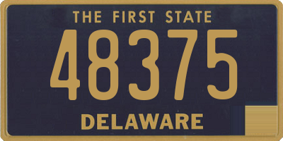 DE license plate 48375