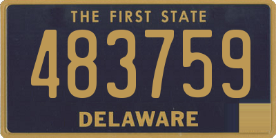 DE license plate 483759