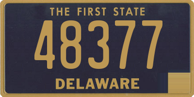 DE license plate 48377