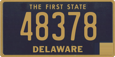 DE license plate 48378