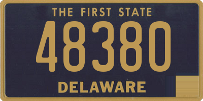 DE license plate 48380