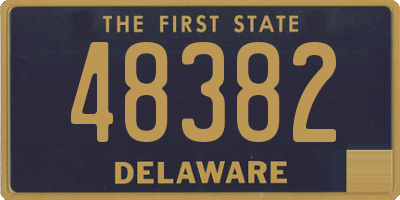 DE license plate 48382