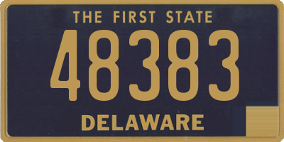 DE license plate 48383