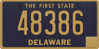 DE license plate 48386