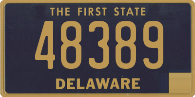 DE license plate 48389
