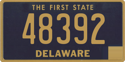 DE license plate 48392