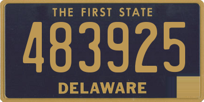 DE license plate 483925