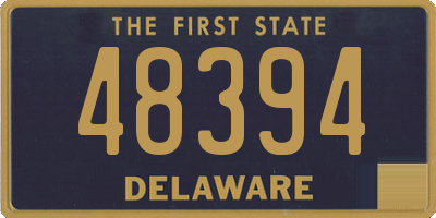 DE license plate 48394