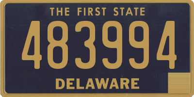 DE license plate 483994