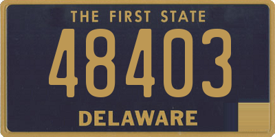 DE license plate 48403