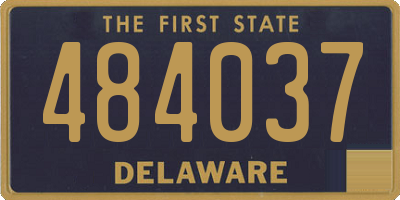 DE license plate 484037