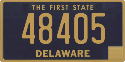 DE license plate 48405