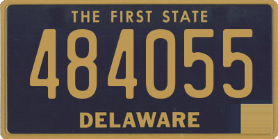 DE license plate 484055