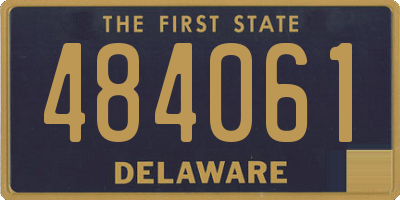DE license plate 484061