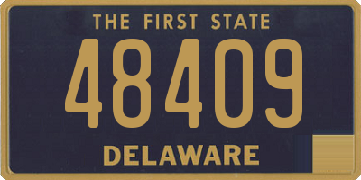 DE license plate 48409