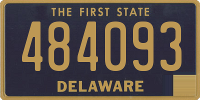 DE license plate 484093