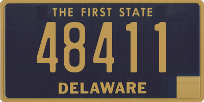 DE license plate 48411