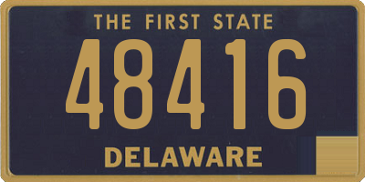 DE license plate 48416