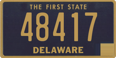 DE license plate 48417