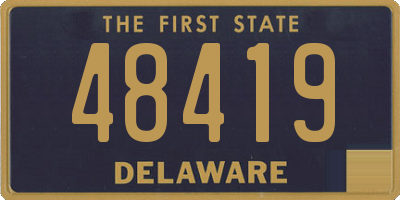 DE license plate 48419