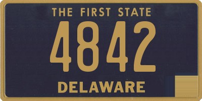 DE license plate 4842