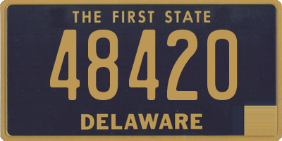 DE license plate 48420