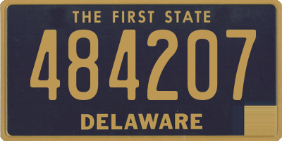 DE license plate 484207