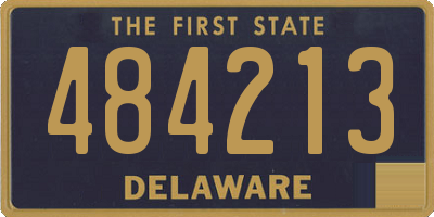 DE license plate 484213