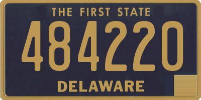 DE license plate 484220