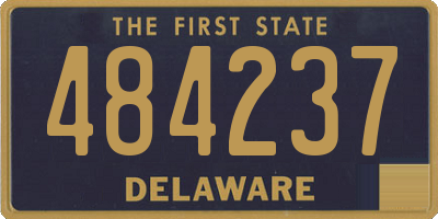 DE license plate 484237