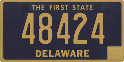 DE license plate 48424