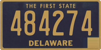 DE license plate 484274