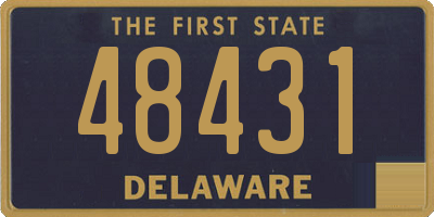 DE license plate 48431