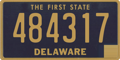 DE license plate 484317
