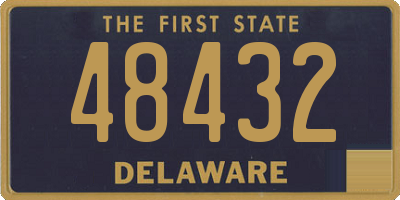 DE license plate 48432