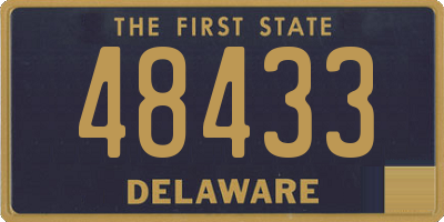 DE license plate 48433