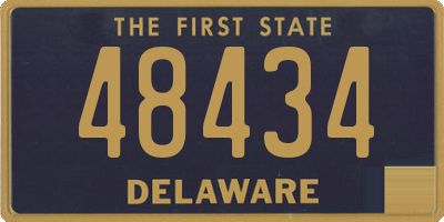 DE license plate 48434