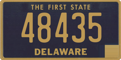 DE license plate 48435