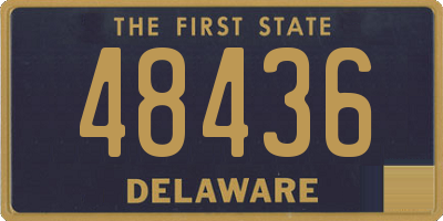 DE license plate 48436