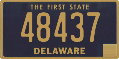 DE license plate 48437