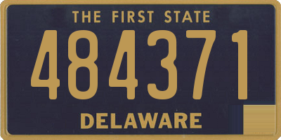 DE license plate 484371