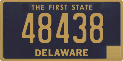 DE license plate 48438