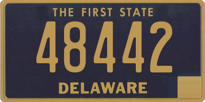 DE license plate 48442