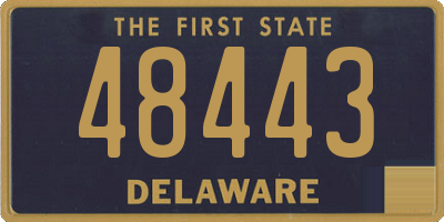 DE license plate 48443