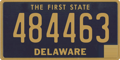 DE license plate 484463