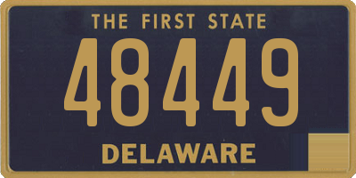 DE license plate 48449