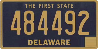 DE license plate 484492